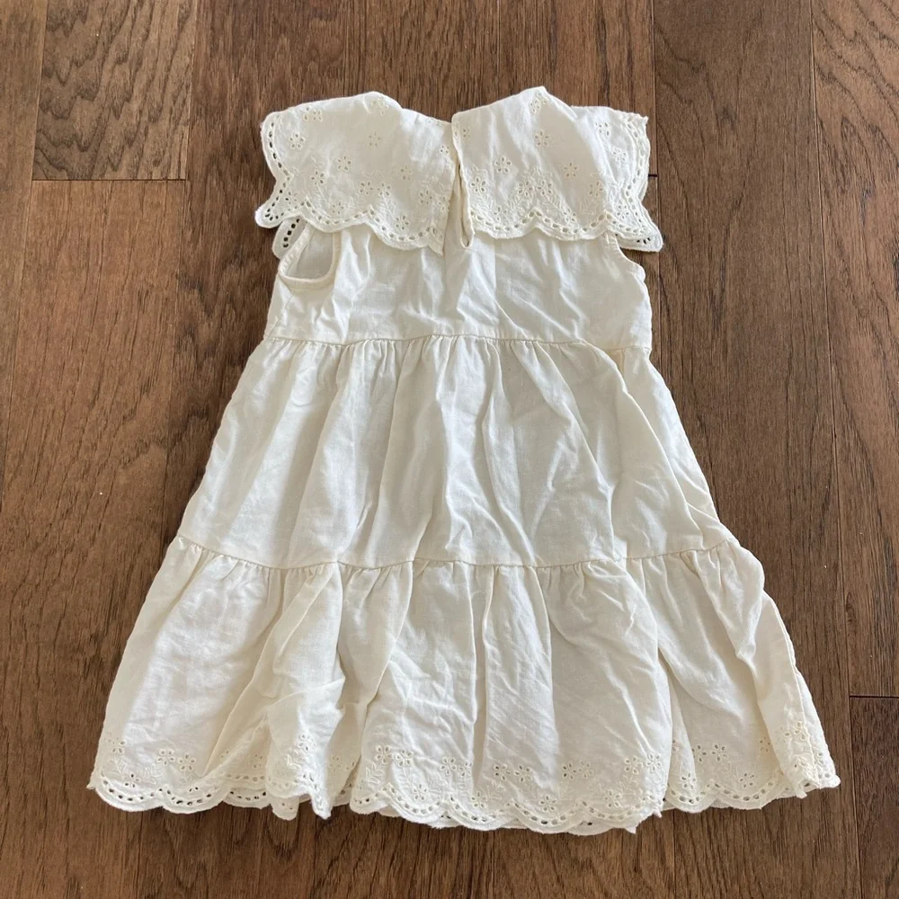Rylee + Cru Ivory Cecilia Dress Size 4-5Y